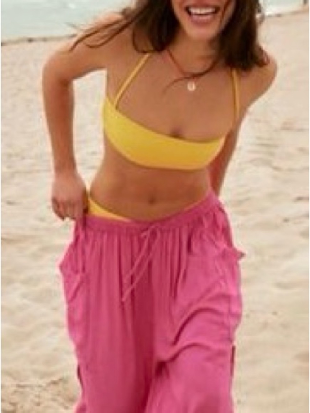 Free People Quinn Pink Fizz trousers